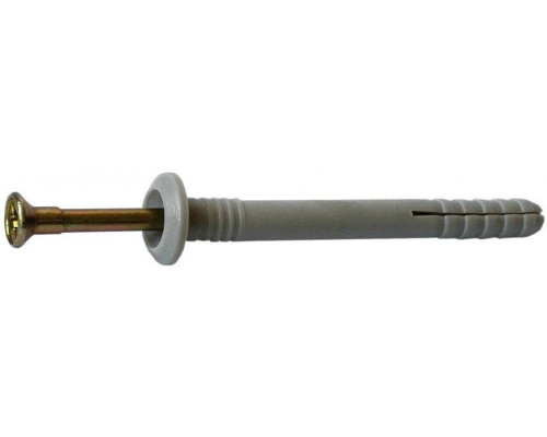 Дюбель-гвоздь 6x80 мм полукруглая манжета полипропилен (75 шт.)