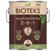 Антисептик Текс Bioteks 2-в-1 декоративный для дерева бесцветный 2,7 л
