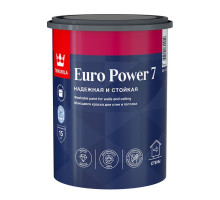 Краска моющаяся Tikkurila Euro Power 7 база А белая 0,9 л