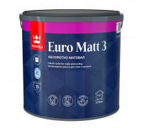 Краска интерьерная Tikkurila Euro Matt 3 база А белая 2,7 л