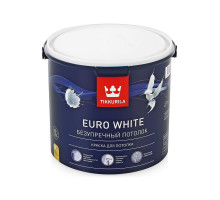 Краска водно-дисперсионная Tikkurila Euro White белая 2,7 л