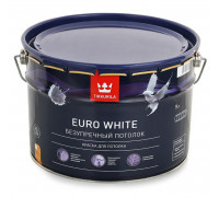 Краска водно-дисперсионная Tikkurila Euro White белая 9л
