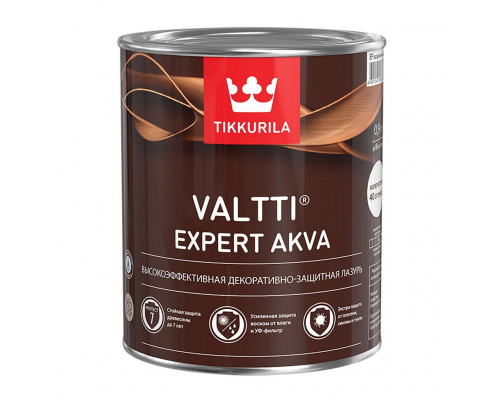 Антисептик Tikkurila Valtti Expert Akva декоративный для дерева бесцветный 0,9 л