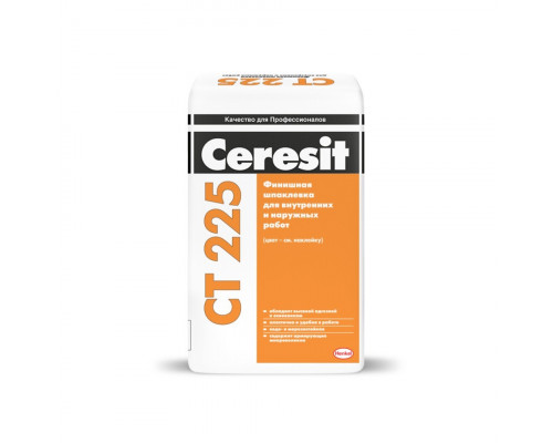 Финишная цементная шпаклевка Ceresit CT 225 25 кг